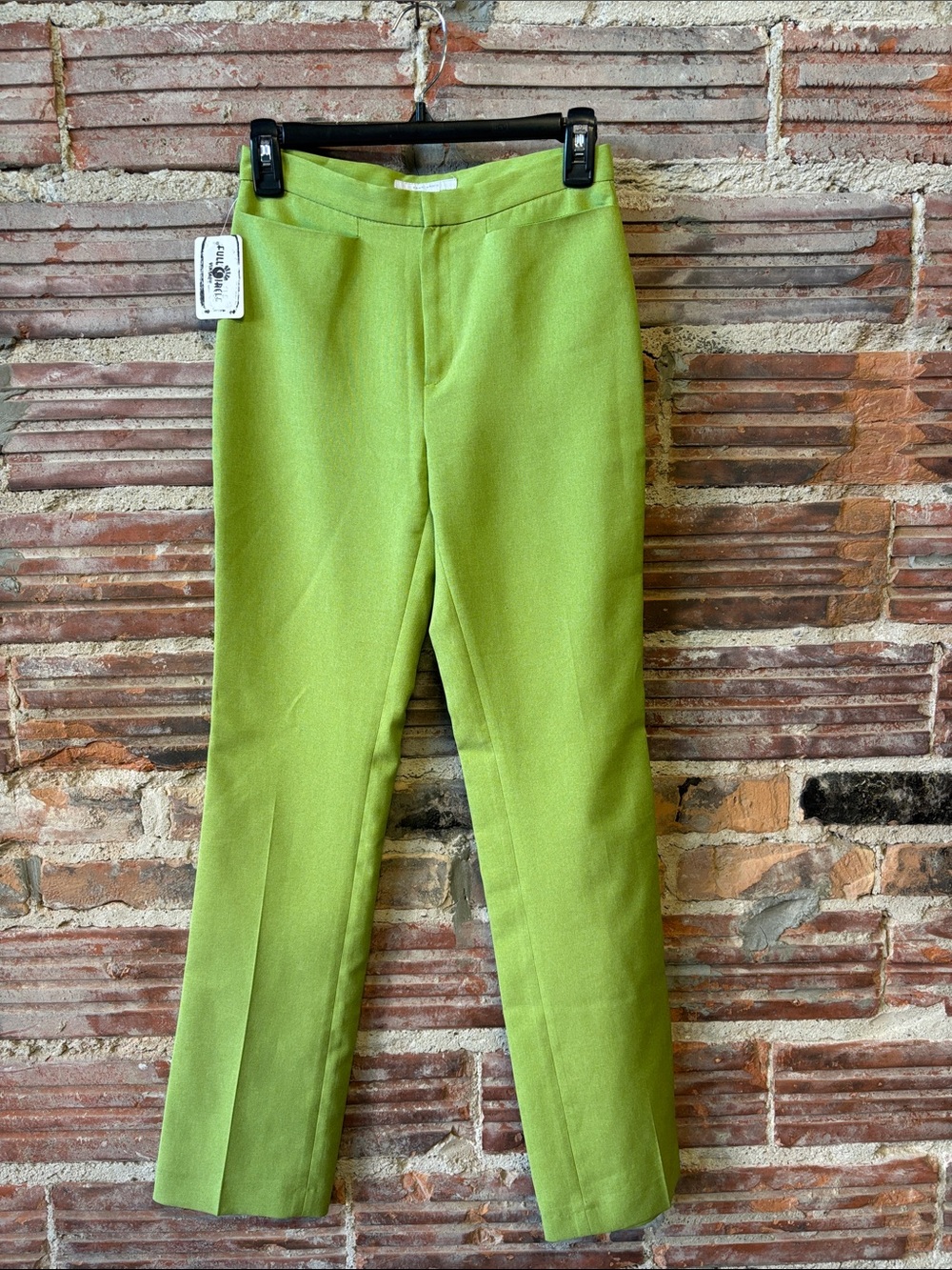Zara Dress Pants in Bright Lime Green